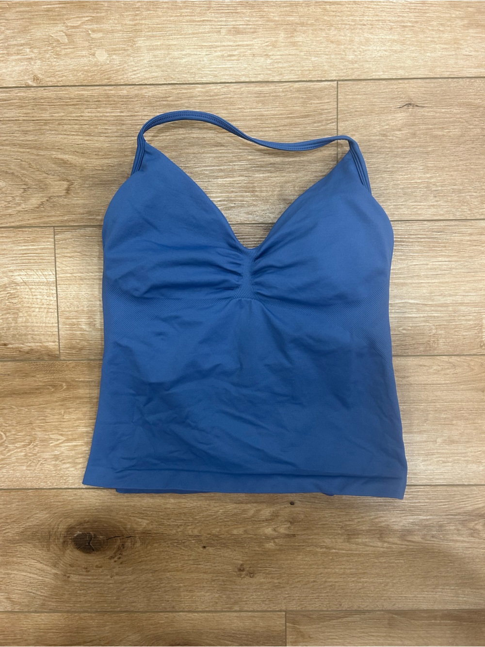 Women's Blue Workout Top — Sleek Stretch Performance